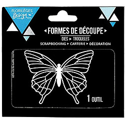 Florilèges Design FDD11705 Outil de découpe Grand Papillon, Métal, Gris, 11,5 x 12,5 x 0,2 cm