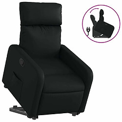 Maison Chic Fauteuil Relax pour salon, Fauteuil inclinable Noir Similicuir -GKD48229