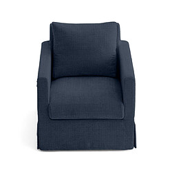 Lisa Design Serena - fauteuil déhoussable en velours texturé pas cher