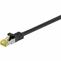 Avis Goobay RJ-45 CAT7 10m 10m Cat7 S/FTP (S-STP) Noir câble de réseau - Câbles de réseau (10 m, Cat7, S/FTP (S-STP), RJ-45, RJ-45, Noir)