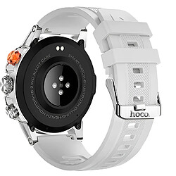 Hoco Hoko Montre connectée Bluetooth Sport Boitier Antichoc Etanche IP68 Y20 Argent