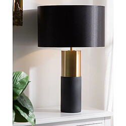 Beliani Lampe à poser DARLING Métal Blanc cassé Noir