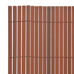 Acheter vidaXL Clôture de jardin double face 110x500 cm Marron