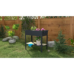 Habitat Et Jardin Table de rempotage Hibiscus - 82 x 43 x 83 cm - Anthracite