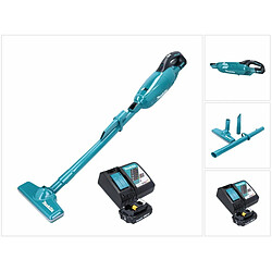 Makita DCL 281 FRA1 Aspirateur sans fil 18 V, Brushless + 1x Batterie 2,0 Ah + Chargeur