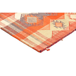 Avis Vidal Tapis de laine 216x142 orange Jajim