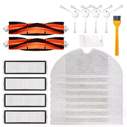 Accessoires pour aspirateur Robot Xiaomi Mijia 1C, 20 pièces, filtre Hepa, kit de remplacement pour brosse principale, vadrouille