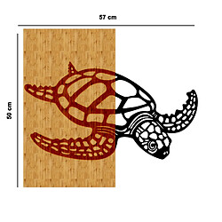 Avis EPIKASA Décoration Murale en Métal et Bois Tortue