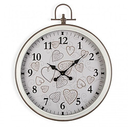 Look & Feel Horloge Murale Cozy Coeurs Métal