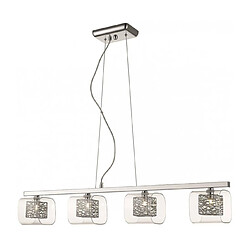 Luminaire Center Suspension Chrome NOTTINGHAM 4 Lumières