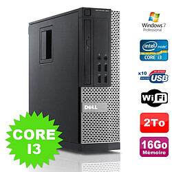 PC Dell Optiplex 990 SFF I3-2120 3.3GHz 16Go Disque 2000Go DVD Wifi W7 - Occasion