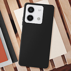 Avizar Coque pour Xiami Redmi Note 13 5G Silicone Souple Revêtement Fin Noir pas cher