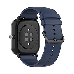 Bracelet en silicone réglable 20mm bleu foncé pour votre Samsung Galaxy Watch3 41mm/Watch Active