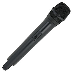 Accessoires de microphone sans fil en plastique classique faux jouet de poche micro noir