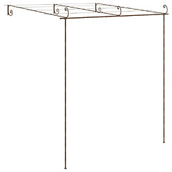 Avis vidaXL Pergola de jardin Marron antique 3x3x2,5 m Fer