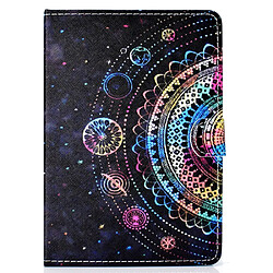 Etui en PU universel 10 pouces mandala fleur multi-couleur pour votre Apple iPad 9.7/LG G Pad III etc