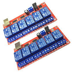 Acheter Commande d'ordinateur d'optocoupleur de carte de module de relais d'USB de 6 canaux pour Arduino 12V