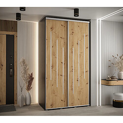 Abiks Meble Armoire DAVOS 8 À Portes Coulissantes 235,2/130/45 2 Portes