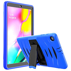 Acheter Coque en TPU + Silicone résistant aux chocs avec béquille et fente pour stylet bleu pour votre Samsung Galaxy Tab A 10.1 (2019) SM-T510 (Wi-Fi)/SM-T515 (LTE)