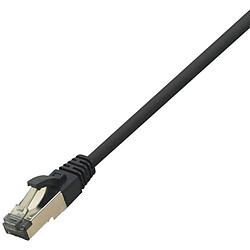 LogiLink RJ45 Câble réseau, câble patch CAT 8.1 S/FTP 1.50 m noir sans halogène