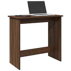 vidaXL Bureau chêne marron 80x40x75 cm bois d'ingénierie