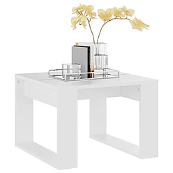 Acheter Maison Chic Table d'appoint | Table Basse Blanc 50x50x35 cm Aggloméré -GKD82794