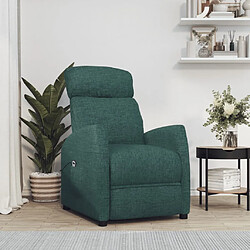 vidaXL Fauteuil Vert foncé Tissu