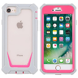 Coque en TPU + acrylique détachable 2-en-1 gris/rose pour votre iPhone 6/6s/7/8/SE (2nd Generation)