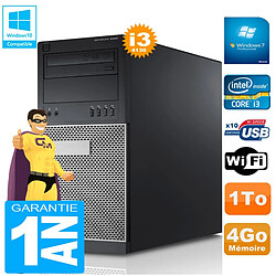 PC Tour DELL 9020 Core I3-4130 Ram 4Go Disque 1 To Graveur DVD Wifi W7 - Occasion