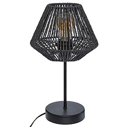 Acheter Atmosphera, Createur D'Interieur Lampe à poser effet corde Jily - Noir - Hauteur 34 cm.