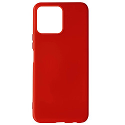 Avizar Coque Honor X8 Silicone Semi-rigide Soft-touch Fine Rouge