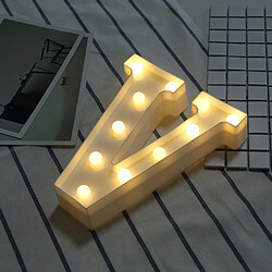 Wewoo Guirlande Lumière anglaise décorative de lettre de V de de l'alphabet, sèche chaude de vacances de LED