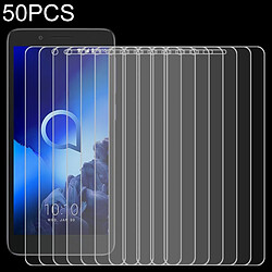 Wewoo Protection 50 PCS Pour Alcatel 1C 2.5D Film de verre trempé non plein écran