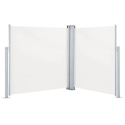 vidaXL Auvent latéral rétractable Crème 140x600 cm