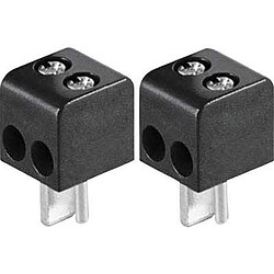 Fiche haut-parleur Mâle droit BKL Electronic 0205018 pôles: 2 noir 2 pc(s)