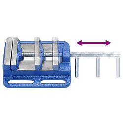 Acheter vidaXL Étau pour perceuse à colonne bleu 100 mm fonte