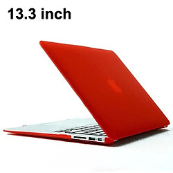 Wewoo Housse Étui rouge pour Apple Macbook Air 13,3 pouces A1369 / A1466 Crystal Hard Case de protection