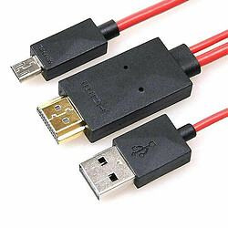 Universal Micro USB MHL à HDMI 1080p Cable TV Out le plomb pour le téléphone Android Samsung