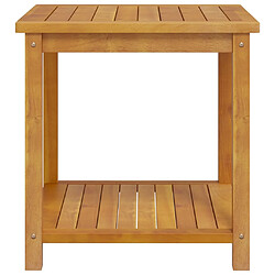 Avis vidaXL Table d'appoint Bois d'acacia massif 45x45x45 cm