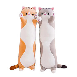 Universal Poupée chat peluche mignonne chaton doux oreiller genou enfant coussin sommeil peluche gris