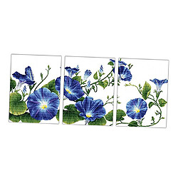 Kits de point de croix de fleurs bleues estampées Dimensions broderie pour adultes 11CT