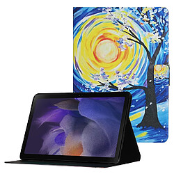 Etui en PU avec support et porte-cartes arbre pour votre Samsung Galaxy Tab A8 (2021) SM-X200/SM-X205