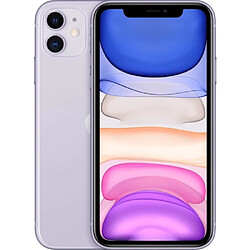 Apple iPhone 11 Téléphone Intelligent 6.1" HD Puce A13 Bionic 256Go iOS 14 Violet - Reconditionné