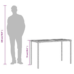 vidaXL Table de jardin avec dessus en bois d'acacia gris 115x54x74 cm pas cher