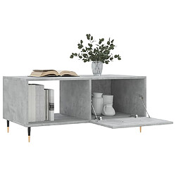 Acheter Maison Chic Table basse,Table Console Table d'appoint, Table pour salon gris béton 90x50x40 cm bois d'ingénierie -MN91947