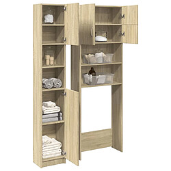 vidaXL Ensemble de meubles de salle de bain 2 pcs bois d'ingénierie