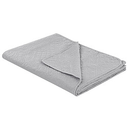 Acheter Beliani Couvre-lits avec coussins ALAMUT Tissu 160 x 220 cm Gris Unicolore