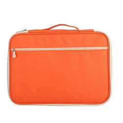 Wewoo Fournitures de bureau Multi-purpose Zipper Orange Document Folder A4 sac de rangement