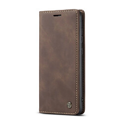 Avis Caseme Etui en PU flip auto-absorbé marron foncé pour votre Samsung Galaxy S20/S11e