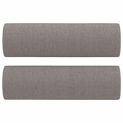 Acheter Maison Chic Canapé 3 places avec oreillers,Sofa de Salon,Canapé droit décoratifs taupe 180 cm tissu -GKD813038